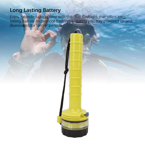 Yellow Waterproof Dive Light LED Torch
