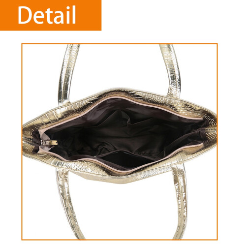 Dam LäDerhandväSkor, HandväSkor, DamaxelväSkor, DesignerhandväSkor, LäDerhandväSkor-Silver 2