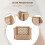 Stackable Plastic Basket Kitchen Storage Basket Fruit & Vegetable Plastic Storage Basket Plastic Storage Rack(Beige) 6