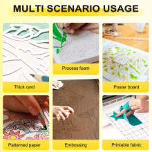 3Pcs Replacement Cutting Mat Adhesive Mat with Measuring Grid 8 By 12-Inch for Silhouette Cameo Explore Plotter Machine