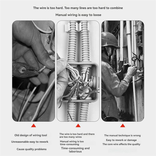Hexagonal Handle Wire Stripper Electrician Special Fast Wire Stripper Wire Twisting Universal Tool Wiring Connector