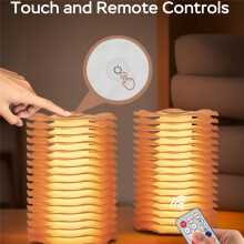 Luz Noturna Colorida com Sensor de Toque, Abajur de Cabeceira com Design de Ilusão 3D, Lâmpada LED com Controle Remoto de 7 Cores