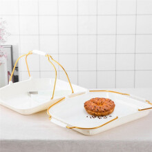 Bread Serving Trays Bakery Bread Tray with Handles Bakery Supplies Bread Container Tray for Bread Shopping 1PCS