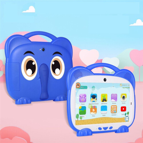 Tablet Infantil de 7 Polegadas Quad Core 1 + 8G Dual Card WiFi Android 7.0 Tablets para Estudo, Educação, Presente Infantil, Software Infantil, Rosa 2