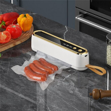 Machine D'Emballage Sous Vide Sans Fil pour Aliments Domestiques, Petite Machine D'Emballage Sous Vide Portable en Plastique, Noire