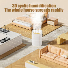 1.8L Household Aroma Humidifier Fragrance Diffuser USB Charging Triple Sprayer 3 Modes with Small LED Night Light Green