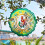 Wind Spinner Outdoor, Amarelo e Verde Squirrel Wind Chime Mandala Hanging Wind Spinners para Decoração Interna e Externa 5