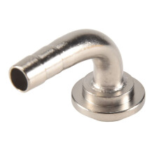 Beer Tap Faucet Shank with 8mm Barber Elbow, Chrome Plate Brass Shank G5/8 for Adjustable Tap Draft Beer Dispenser Home Brewing