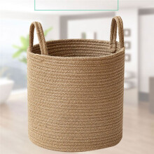 Cesta de Armazenamento de Corda de Algodão de Capacidade para Brinquedos e Roupas - Cesto de Roupas Sujas Organizador Multifuncional para Casa