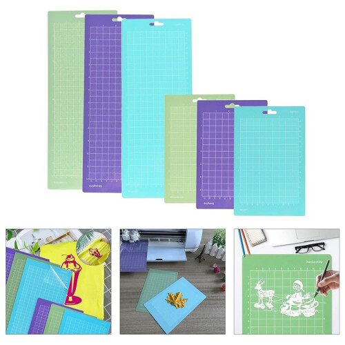 6 Peças Tapete de Corte para Plotter de Corte Super Grip 6,5x4,5 Polegadas e 12x4,5 Polegadas Tapete de Corte para Artesanato 1