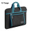 Waterproof Laptop Bag, Tablet Bag Sleeve Handbage Portable Notebook Briefcase 15 Inch Black+Turquoise 10