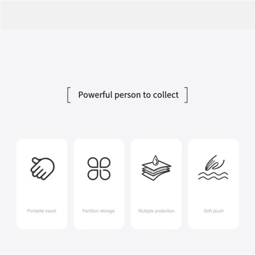 Pebbled Portable  Hard Shell Digital Gadgets Storage Bag Earphone Charger Case Plug Data Cable U Disk Organizer A 2