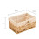 Wicker Storage Basket Hand-Woven Paper Rope Decorative Rectangular Wicker Basket  Storage Box C 4