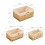 Wicker Storage Basket Hand-Woven Paper Rope Decorative Rectangular Wicker Basket  Storage Box C 9