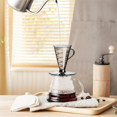 Conical 30 Single Coffee Dripper,1-2Cups Hand Brew Coffee Filter Cup V30 Funnel Drip Filter Cup Coffeeware Tools B 2