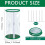 2 Peças PVC  Estufa, 23,6 X 11,8 Polegadas Transparente Flor Planta  Estufa Capa, Protetor de Planta Portátil 7