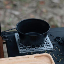 Stainless Steel Drink Coasters Set - Non-Slip, Double Coaster for Outdoor Camping, Alcohol Stove & Mug Metal Mat