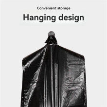 Large Capacity Black Plastic Garbage Bags 100pcs - Durable, Recyclable Trash Bags with Handles for Home,Kitchen,32x52cm