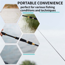 Carbon Road Subrod Ml Adjustable Joint Rod Multi-Joint Straight Handle Fishing Rod Outdoor Portable Fishing Rod 210cm