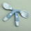 Silicone & PP Children'S Training Tableware Set - Soft Twist Fork and Spoon for Learning to Eat 1