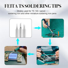 For Pinecil TS100 Soldering Iron Tips Replacement for Portable Micro-Type Solder Pen Stations Tool