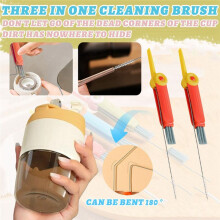 5pcs Straw Brush Multi-Function Cup Cover Gaps Brush for Kids Bottle and Nipple Cleaning