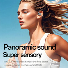 M111 Translator Headset 144-Language AI Translation Earbuds Wireless -Ear Translator Device White