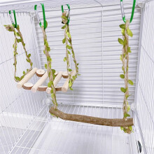 Vogelkooi Schommel Landschapsarchitectuur Rekwisieten Papegaaien Schommel Speelgoed Klimmen Interactieve Ladder Anti-Kauw