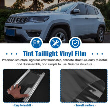12"x48" Clear Protective Vinyl Film Tint Headlight Taillight Fog Wrap