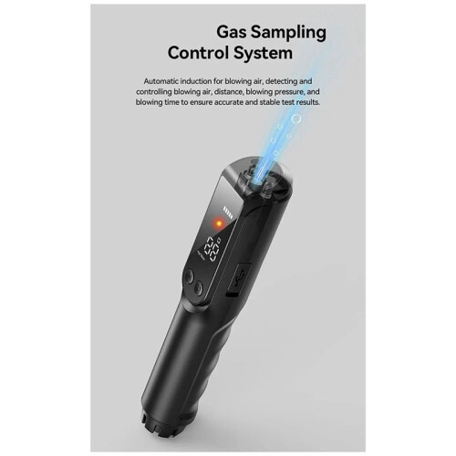 Non-Contact Alcohol Tester, High-Precision Breathalyzer with HD Large Screen, LED Light Indicator, Flashlight Function