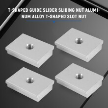 6 Sztuk M6 T-Track Suwak NakręTka Przesuwna Ze Stopu Aluminium NakręTka w KształCie Litery T do Profilu NarzęDzie do ObróBki Drewna ZapięCie