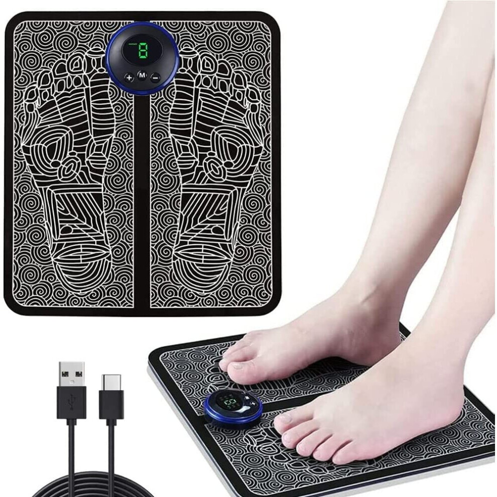 Electric Foot Massager Muscle Pain Relief Set Electronic USB Rechargeable