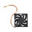70x70mm 12V 3-Pin PC Computer Case CPU  Brushless Cooler Cooling Fan Black 7