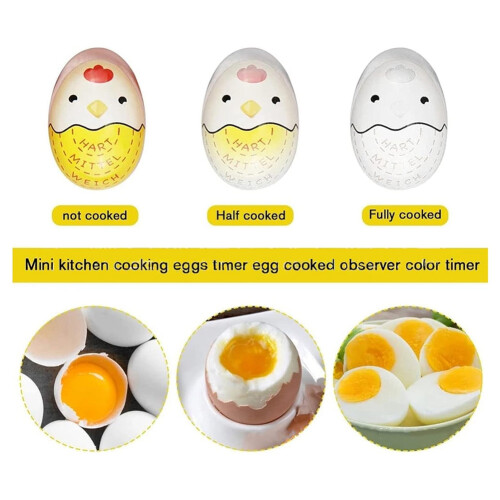 Boil Boil Egg Thermometer Egg Color Changing Cooking Temperature Viewer Kitchen Gadget Dashed