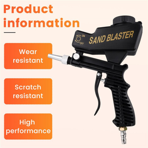 Sandblasting Tool Portable Adjustable 90psi Handheld Pneumatic Blasting Tool Set Small Sand Blasting Machine 1