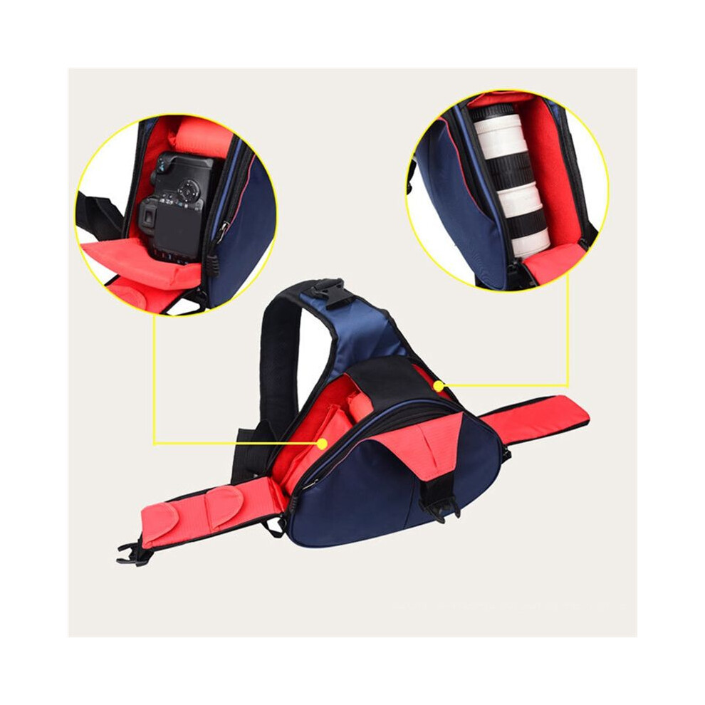 Dslr Shoulder Camera Bag Waterproof Travel Small Photography Bags Triangle Sling Bag For Digital Camera Red 6031995480342