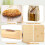 Baked Bread Storage Bag Paper Bread Bag Bread Package Bag with Transparent Front Window 2