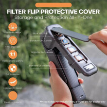 Protective Case for  Osmo Pocket 3,Gimbal Flip Protective Cover,Filters Storage Slots for  Osmo Pocket 3