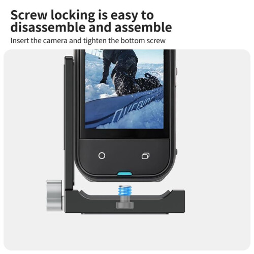 L-Shaped Quick Release Plate Magnetic Extension Mount Bracket, Magnet Holder Base Stand for  X5/X4/X3/X2 Camera 2