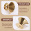 Double Wall Stainless Steel Titanium Gold Pour over Coffee Dripper Filter with Cup Stand and Handle 3