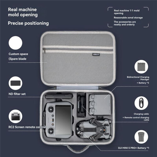 STARTRC Storage Box for  Mini5 Pro Drone Pressure-Resistant Waterproof Bag Protective Case with Shoulder Strap