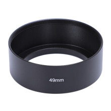 2pcs 49mm Mount Standard Metal Lens Hood for