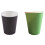 40 Paper Cups (9Oz) - Plain Solid Colours Birthday Party Tableware Catering(Green&Black) 1
