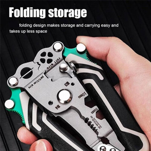 18 in 1 Wire Stripper Foldable, Multifunctional Folding Wire Stripper-Professional Electrician Tool, Wire Stripper 1