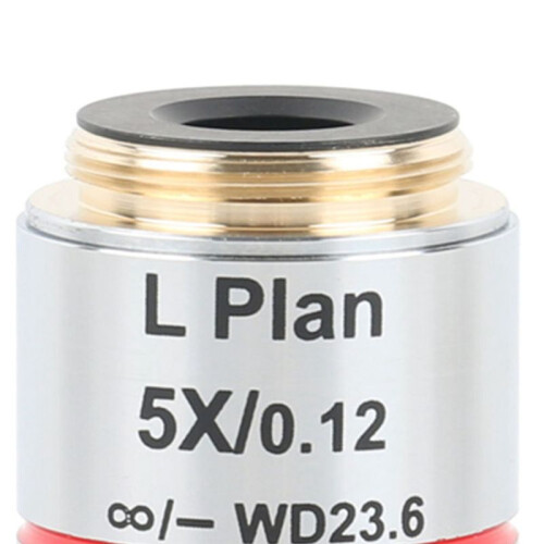 Long Working Distance Metallurgical Microscope Plan Achromatic Objective Lens RMS Thread Interface 10X
