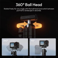 Ulanzi MT66 Clip Mate Tripod with Action Connector Versatile Tripod Selfie Stick with Nylon Buckle Strap for Travel