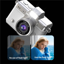 Keychain Camera 1.47" Flip Screen Digital Camera HD Pocket Camcorder CCD for Kids Adults Gift for Birthdays Black