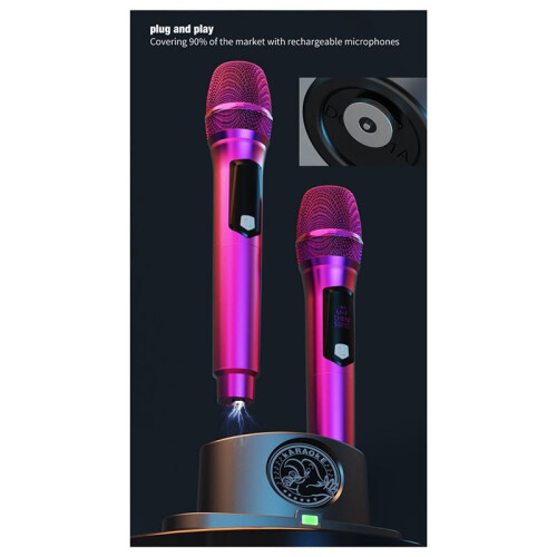 Wireless Microphone Universal Microphone Type-C Magnetic Connection Universal  Charging Stand USB 5V Power Supply 2