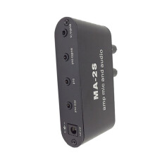 8pcs 3.5mm Condenser Microphone Amplifier Headphone Amplifier Music Audio Preamplifier Mixing Board MA-2S
