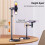 Mobile Phone Holder Mount 360 Rotatable Live Broadcast Bracket Height Adjustable Desktop Smartphone Stand Holder White 5